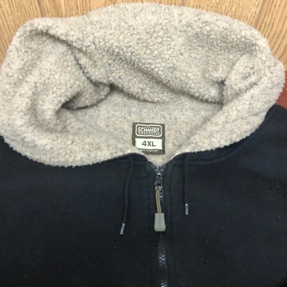 Fleece lined C. E. Schmidt zip front hoodie - Picture 2 of 2